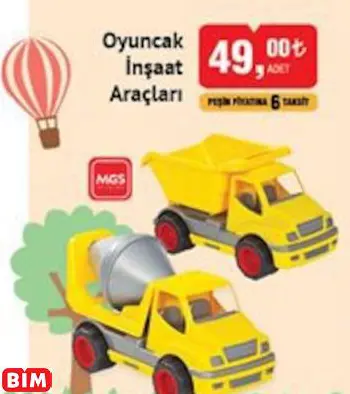 MGS OYUNCAK İNŞAAT ARAÇLARI